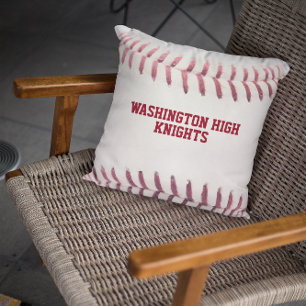 Baseball Theme Personalized Throw Pillow