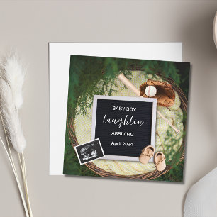 Baseball Theme Pregnancy Announcement