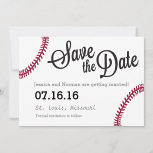 Baseball theme Save the Date