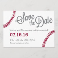 Baseball theme Save the Date