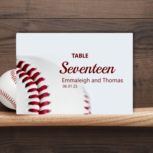 Baseball Theme Script Table Number