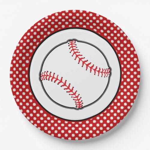 Baseball Theme Sports Theme Paper Plates