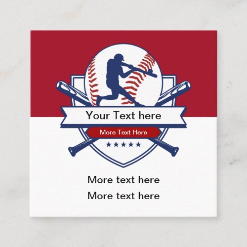 Baseball Theme Unique Sports Business Cards