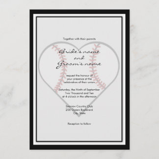 Baseball Theme Wedding Invitations