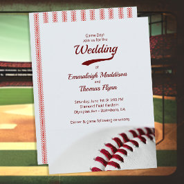 Baseball Theme Wedding Invitations