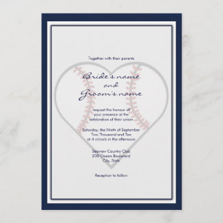 Baseball Theme Wedding Invitations