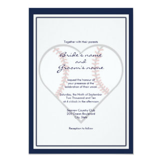 Baseball Theme Wedding Invitations
