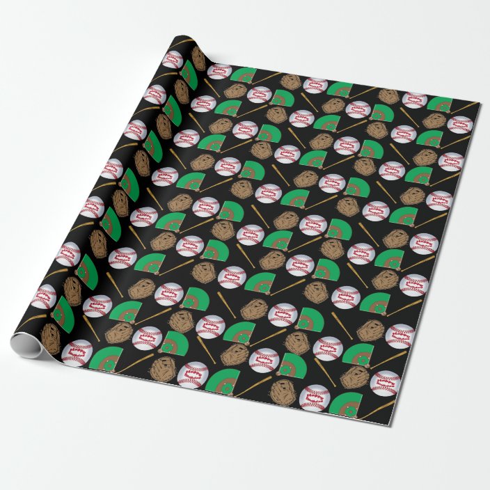 Baseball Theme Wrapping Paper