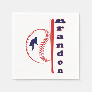 Baseball Themed All-Star Sports Napkins