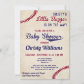 Baseball Themed Baby Shower Invitation Cards (Front)