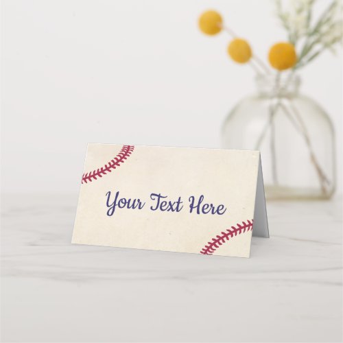 Baseball Themed Baby Shower Tent Cards