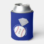 Baseball Themed Bachelorette Party Can Cooler at Zazzle