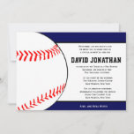 Baseball Themed Bar Mitzvah Invitation<br><div class="desc">Baseball Themed Bar Mitzvah. Available in various colors.</div>