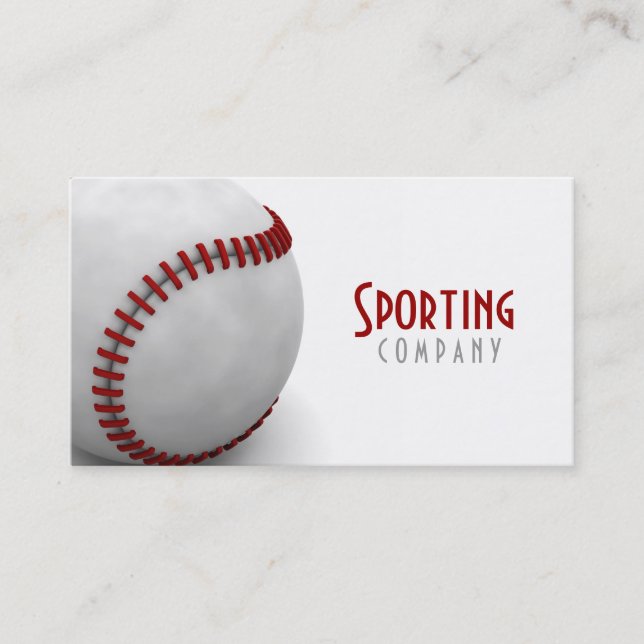 Baseball Themed Business Card (Front)