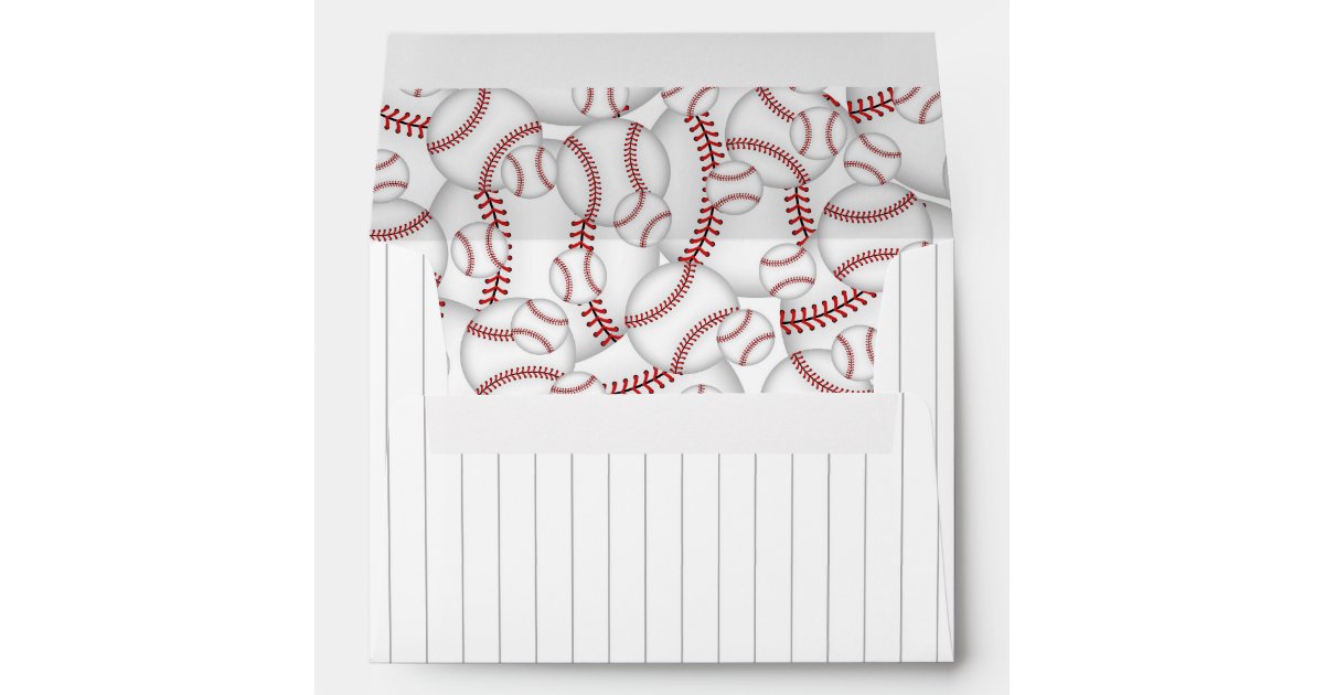 Baseball themed envelopes Zazzle