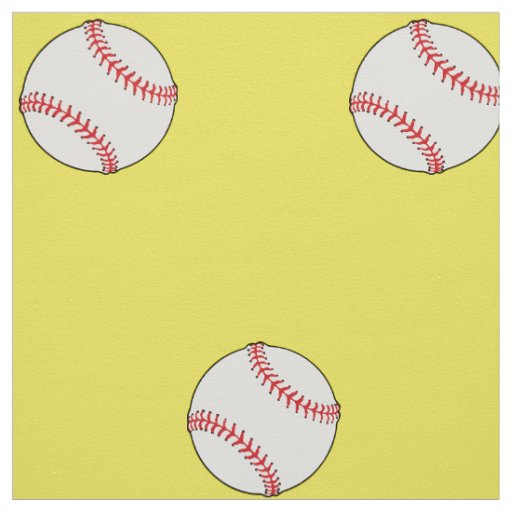 Baseball Themed Fabric - HAMbyWhiteGlove