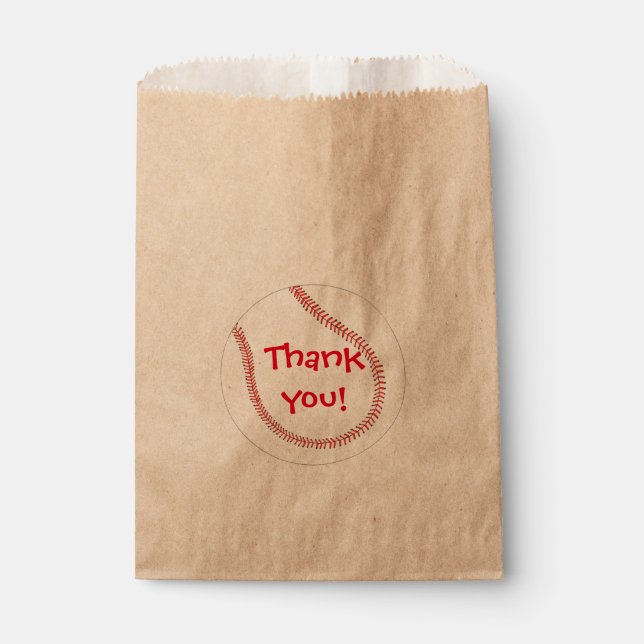 Baseball Themed Favor Bags (Front)