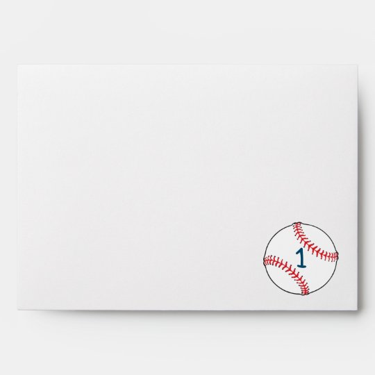 Baseball themed First Birthday Envelopes