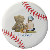 Baseball themed It's a Boy Baby Shower Chocolate Covered Oreo (Front)