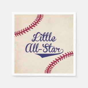 Baseball Themed Little All-Star Baby Shower Napkin