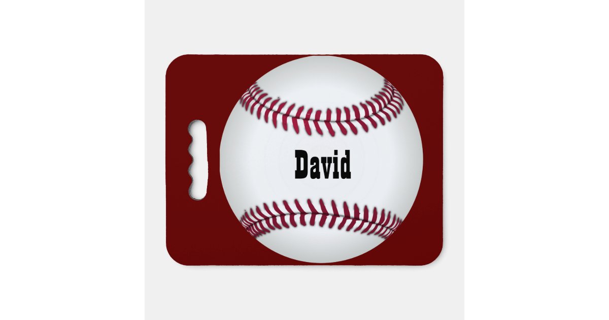 Red and Black Checkered Custom Baseball, Zazzle