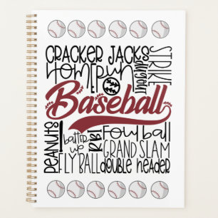 Baseball Themed Planner