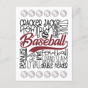 Baseball Themed Postcard