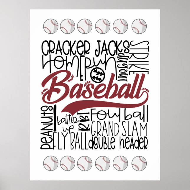 Baseball Themed Poster (Front)
