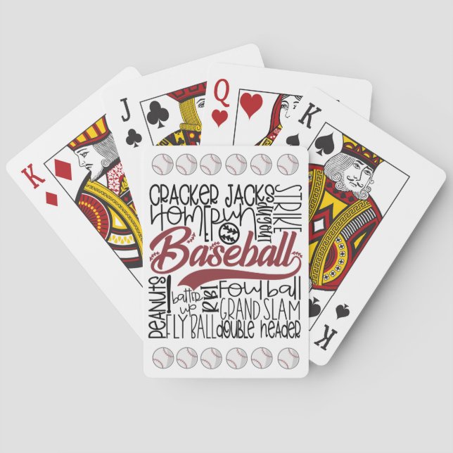 Baseball Themed – Unique Deck for Sports Poker Cards (Back)