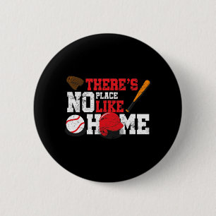 Baseball There's No Place Like Home Ball Bat Glov Button