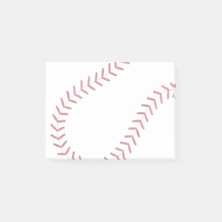 Baseball Threads Post-it Notes