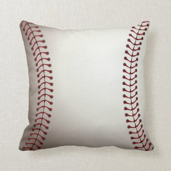 Baseball Throw Pillow by Sport_Gifts at Zazzle