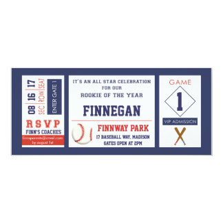 baseball birthday invitations
