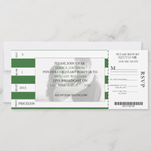 Baseball Ticket Invitation
