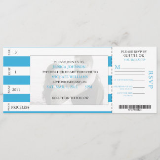 Baseball Ticket Invitation