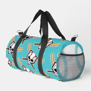Baseball Til Death Turquoise Screwball Graphics Duffle Bag