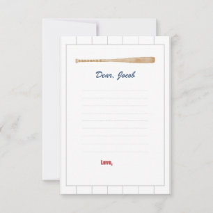 Baseball Time Capsule Card