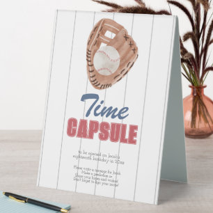 Baseball Time Capsule Sign