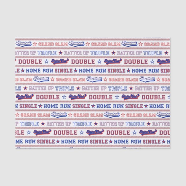Baseball Tissue Paper (Front)