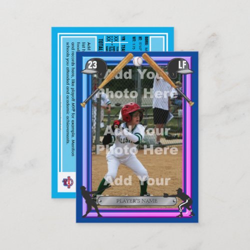 Baseball Trading Card Miami Frt _ Custom Stats