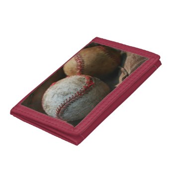 Baseball Tri-fold Wallet by CoachZsLockerRoom at Zazzle