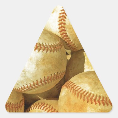 Baseball Triangle Sticker