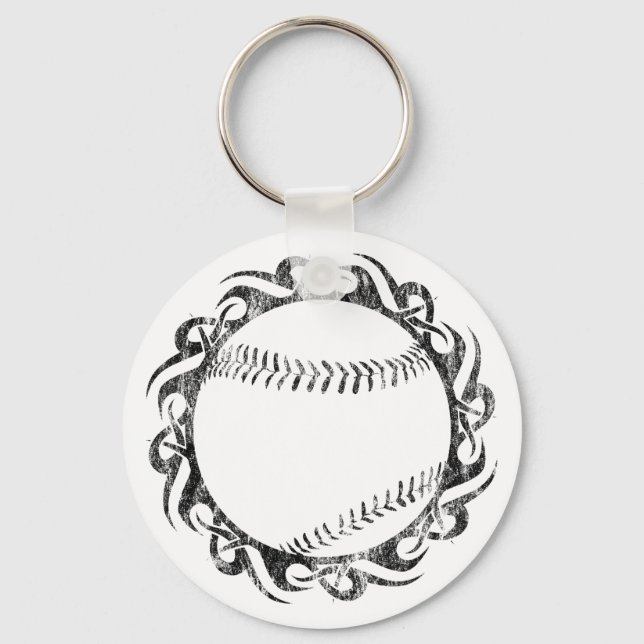 baseball. tribal. keychain (Front)