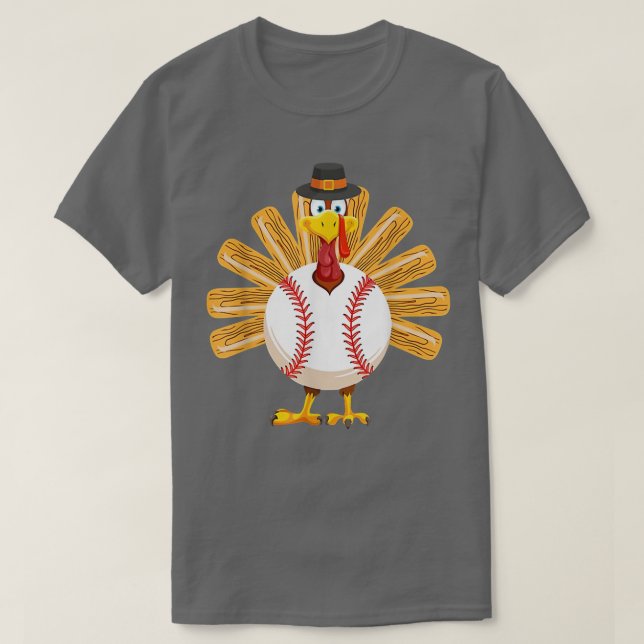 Baseball turkey  T-Shirt (Design Front)