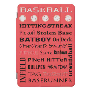BASEBALL typography  iPad Pro Cover