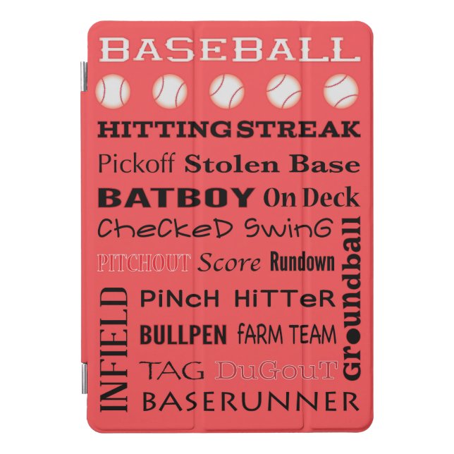 BASEBALL typography  iPad Pro Cover (Front)