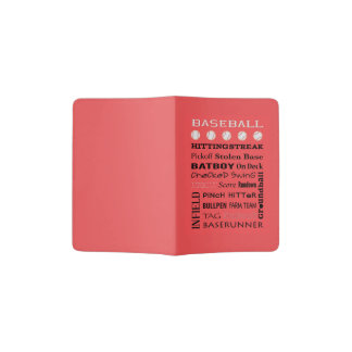 BASEBALL typography   Passport Holder