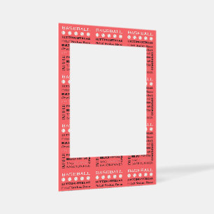 BASEBALL typography Selfie Frame