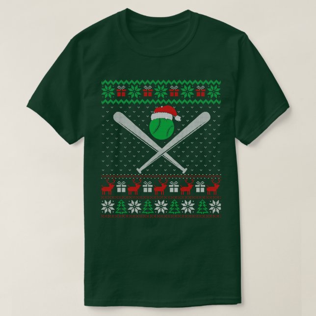Baseball Ugly Christmas Sweater (Design Front)