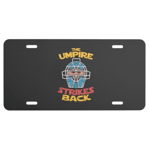 Baseball Umpire License Plate